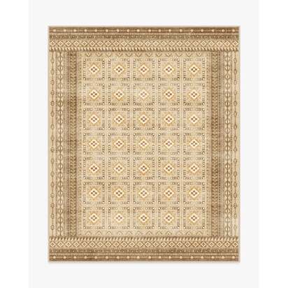 Lorah Warm Natural Flatwoven Rug - 245 x 305 cm - Rug + Pad System