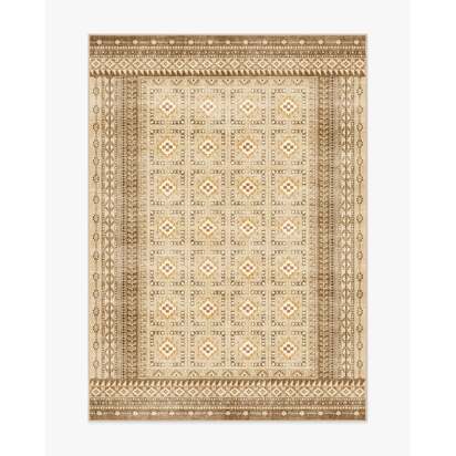 Lorah Warm Natural Flatwoven Rug - 150 x 215 cm - Rug + Cushioned Pad System