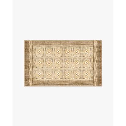 Lorah Warm Natural Flatwoven Rug - 150 x 215 cm - Rug + Cushioned Pad System