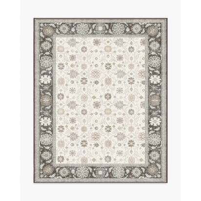 Pasha Brown & Cream Flatwoven Rug - 245 x 305 cm - Rug + Pad System