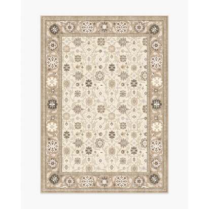 Pasha Warm Taupe Flatwoven Rug - 150 x 215 cm - Rug + Pad System