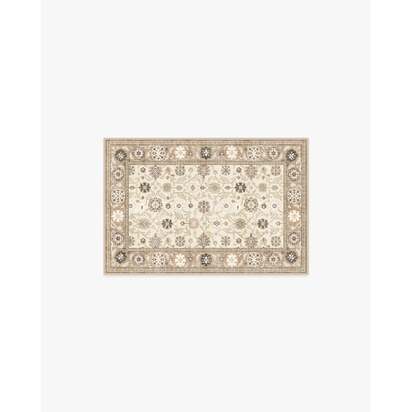 Pasha Warm Taupe Flatwoven Rug - 60 x 90 cm - Rug + Cushioned Pad System