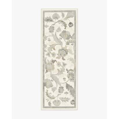Plume Ivory Flatwoven Rug - 75 x 215 cm - Rug + Cushioned Pad System