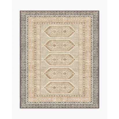 Tawnie Brown Flatwoven Rug - 245 x 305 cm - Rug + Cushioned Pad System