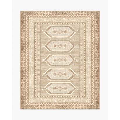 Tawnie Taupe & Cream Flatwoven Rug - 245 x 305 cm - Rug + Pad System