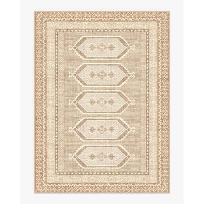 Tawnie Taupe & Cream Flatwoven Rug - 275 x 365 cm - Rug + Cushioned Pad System