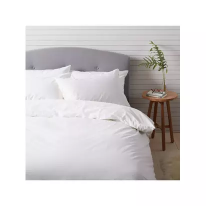 John Lewis Pure Cotton Percale Bedding White | H19.00cm * W26.50cm * D15.00cm