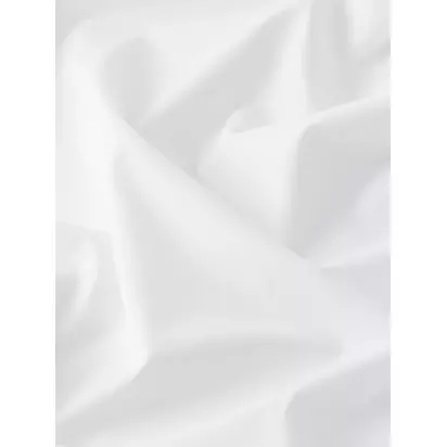 John Lewis Pure Cotton Percale Fitted Sheet White | H120 x W190 x D30cm