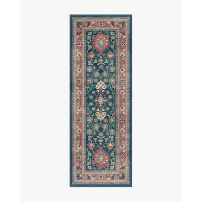 Calabria Navy & Cayenne Rug - 75 x 215 cm - All-In-One Rug