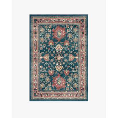 Calabria Navy & Cayenne Rug - 120 x 185 cm - All-In-One Rug