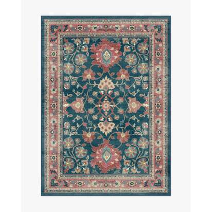Calabria Navy & Cayenne Rug - 150 x 215 cm - All-In-One Rug