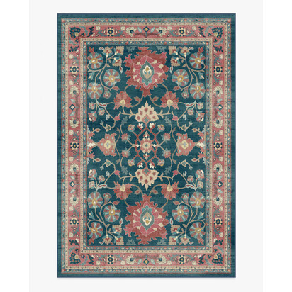 Calabria Navy & Cayenne Rug - 200 x 290 cm - All-In-One Rug
