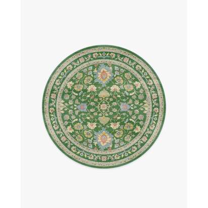Calabria Green Rug - 185 Round cm - All-In-One Rug