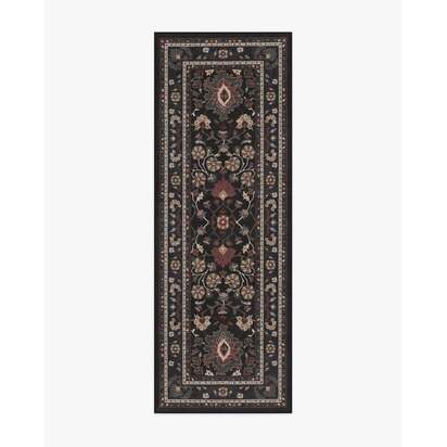 Calabria Black Multicolour Rug - 75 x 215 cm - All-In-One Rug