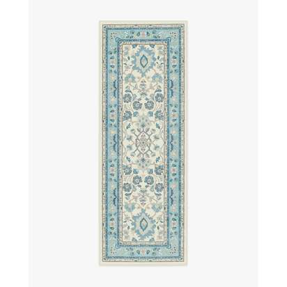 Calabria Cream & Light Blue Rug - 75 x 215 cm - All-In-One Rug