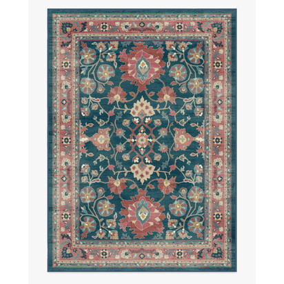 Calabria Navy & Cayenne Rug - 305 x 425 cm - All-In-One Rug