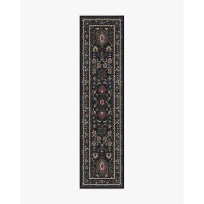 Calabria Black Multicolour Rug - 75 x 305 cm - All-In-One Rug