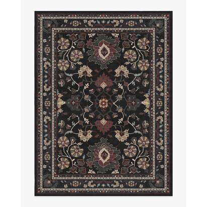 Calabria Black Multicolour Rug - 275 x 365 cm - All-In-One Rug