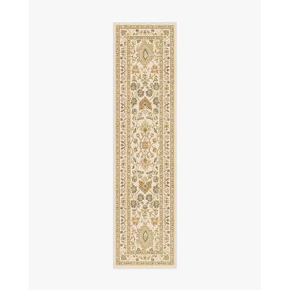 Calabria Cream & Gold Rug - 75 x 305 cm - All-In-One Rug