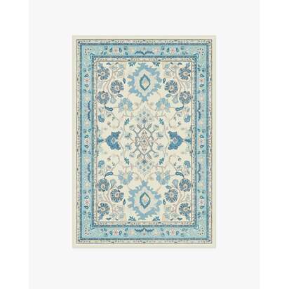 Calabria Cream & Light Blue Rug - 120 x 185 cm - All-In-One Rug
