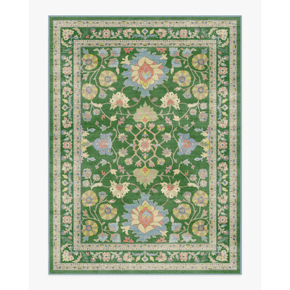 Calabria Green Flatwoven Rug - 275 x 365 cm - Rug + Pad System