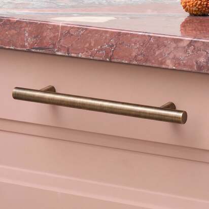 WATT T-Bar Handle - Antique Brass - 155mm (96mm CC) / Handle Only