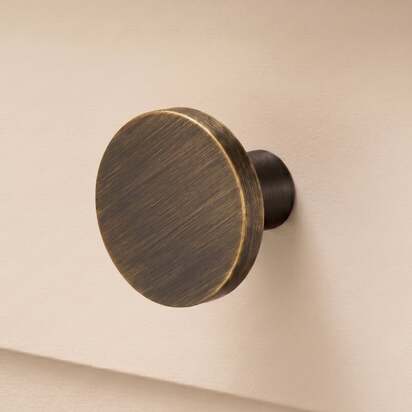 LOVELL Knob - Antique Brass - Knob Only