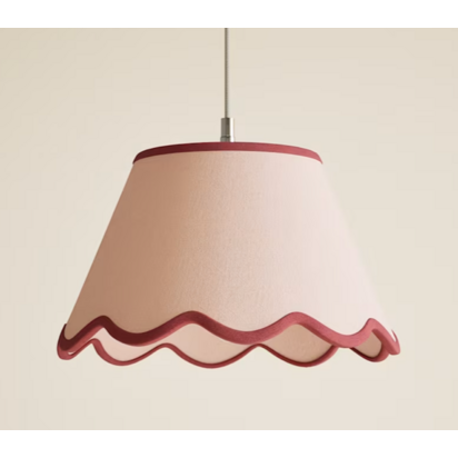 Large Scallop Trim Lamp Shade