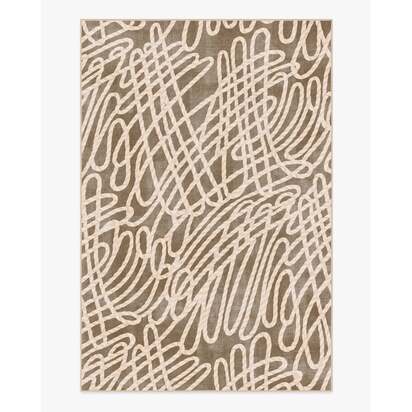Rica Rope Taupe & Cream Flatwoven Rug by Humberto Leon - 185 x 275 cm - Rug + Pad System