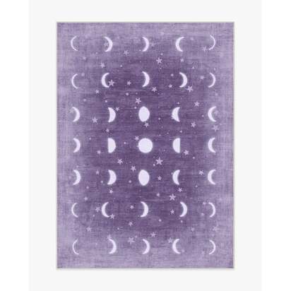 To The Moon And Back Mauve Flatwoven Rug by Humberto Leon - 150 x 215 cm - Rug + Cushioned Pad System