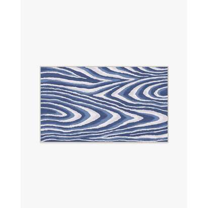 Chifa Wood Blue & Cream Rug by Humberto Leon - 90 x 150 cm - All-In-One Rug