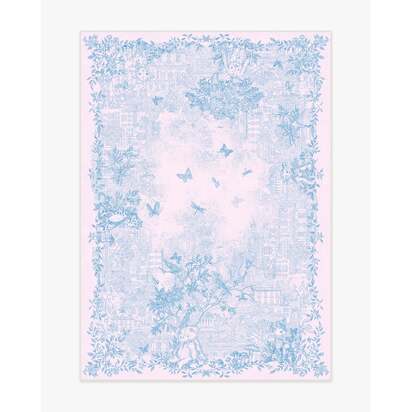 Emi Toile Soft Pink Rug by Humberto Leon - 150 x 215 cm - All-In-One Rug