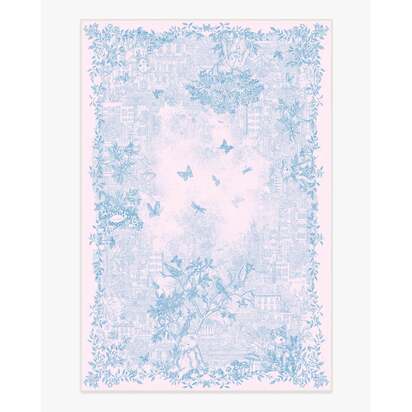 Emi Toile Soft Pink Rug by Humberto Leon - 185 x 275 cm - All-In-One Rug