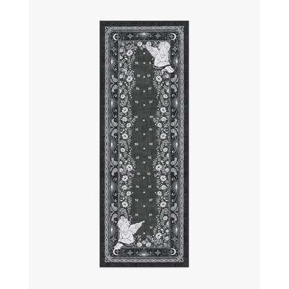 Humberto's Bandana Soft Black Rug by Humberto Leon - 75 x 215 cm - All-In-One Rug