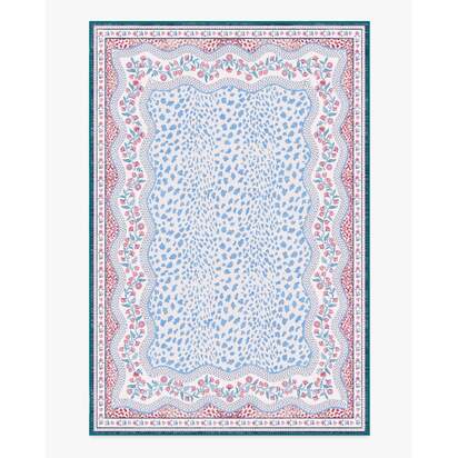 Wendy Animal Border Blue & Pink Rug by Humberto Leon - 185 x 275 cm - All-In-One Rug