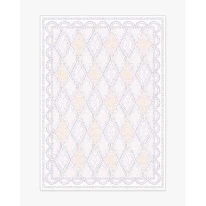 Happy Birthday Popo Cream & Rose Flatwoven Rug by Humberto Leon - 150 x 215 cm - Rug + Cushioned Pad System