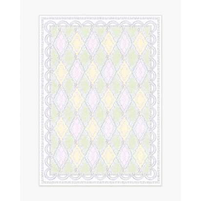 Happy Birthday Popo Pistachio & Lemon Flatwoven Rug by Humberto Leon - 150 x 215 cm - Rug + Pad System