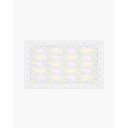 Happy Birthday Popo Pistachio & Lemon Flatwoven Rug by Humberto Leon - 90 x 150 cm - Rug + Cushioned Pad System