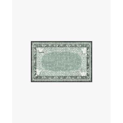 Humberto's Bandana Green Flatwoven Rug by Humberto Leon - 60 x 90 cm - Rug + Pad System