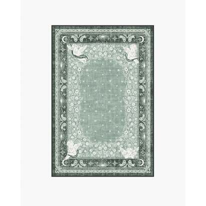 Humberto's Bandana Green Flatwoven Rug by Humberto Leon - 120 x 185 cm - Rug + Pad System