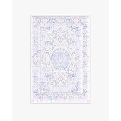 Mazzy Ornamental Multicolour Flatwoven Rug by Humberto Leon - 120 x 185 cm - Rug + Cushioned Pad System