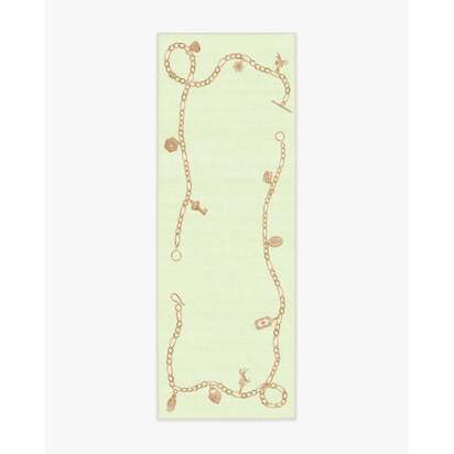 M&E Charms Pale Green Flatwoven Rug by Humberto Leon - 75 x 215 cm - Rug + Pad System
