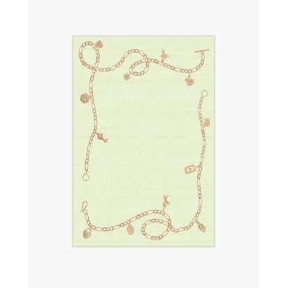 M&E Charms Pale Green Flatwoven Rug by Humberto Leon - 120 x 185 cm - Rug + Pad System