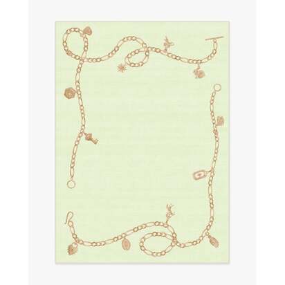 M&E Charms Pale Green Flatwoven Rug by Humberto Leon - 150 x 215 cm - Rug + Pad System
