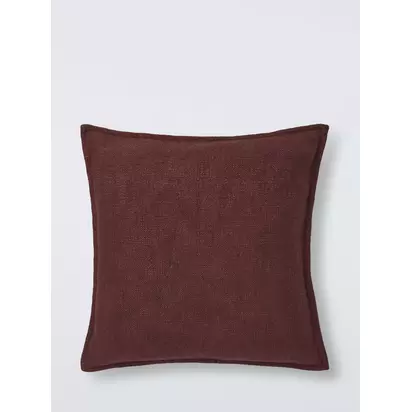 John Lewis Hopsack Cushion Burnt Umber | 50 x 50cm