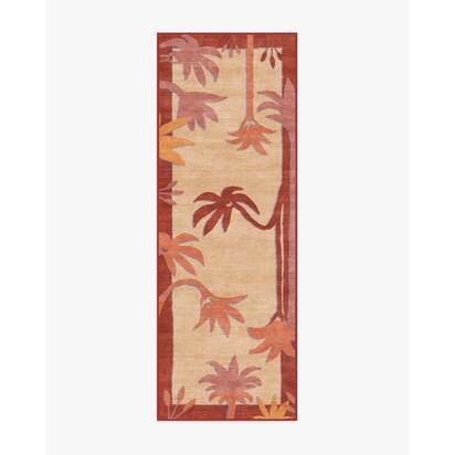 Sabal Cream & Sunset Rug by Jungalow - 75 x 215 cm - All-In-One Rug