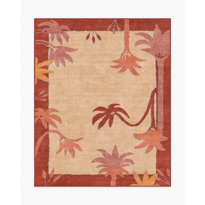 Sabal Cream & Sunset Rug by Jungalow - 245 x 305 cm - All-In-One Rug