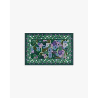 Vera Green & Plum Rug by Jungalow - 60 x 90 cm - All-In-One Rug