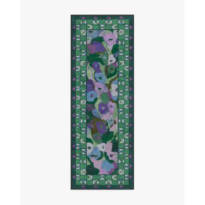 Vera Green & Plum Rug by Jungalow - 75 x 215 cm - All-In-One Rug