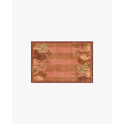 Palmistry Pinstripe Warm Brown Rug by Jungalow - 60 x 90 cm - All-In-One Rug